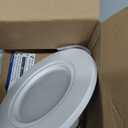 Jolux 5/6 Inch 5CCT LED Can Lights Adjustable LED Can Lights Retrofit Downlight, CCT Selectable 2700K/3000K/3500K/4000K/5000K, Recessed Lighting Replacement, 12=60W, Dimmable, E26 Base, Flat Trim,1-Pack