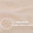 Homaxy 100% Cotton Waffle Weave Kitchen Dish Cloths, Ultra Soft Absorbent Quick Drying Dish Towels, 12 x 12 Inches, 6-Pack, Beige