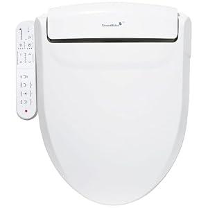 SmartBidet® SB-2000 Smart Bidet Electric Bidet Toilet Seat with Heated Seat, Warm Water, Air Dryer – Side Control Panel, Elongated