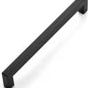 Ravinte 1 Pack 7-1/2 Inch Kitchen Square Cabinet Handles Matte Black Pulls Black Drawer Pulls Kitchen Cabinet Hardware for Cupboard Drawer Handles