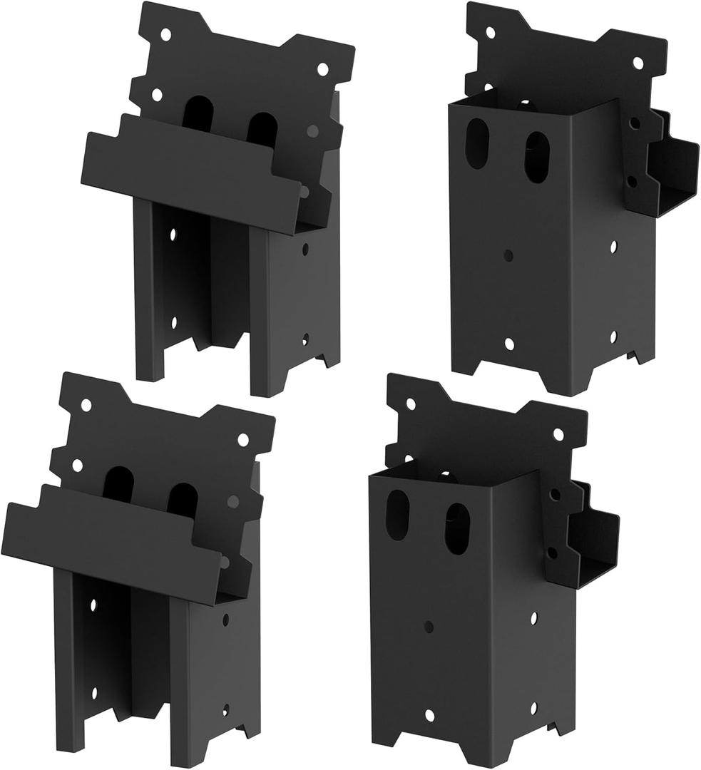 Toriexon Deer Blind Brackets, Outdoor 4 x 4 Platform Bracket, 12 / 14 Gauge Steel Elevator Brackets for Deer Stand, Hunting Blinds, Shooting Shack