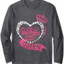 Birthday Queen Squad It's My Birthday Girls Women Matching Long Sleeve T-Shirt Large