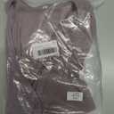 Women's V Neck Tank Tops Ribbed Sleeveless Henley Shirts Button Down T Shirts Slim Fit Tee Tops (Purple, XXL)