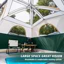 UNP Tents 6 Person Waterproof Windproof Easy Setup,Double Layer Family Camping Tent with 1 Mesh Door & 5 Large Mesh Windows -10'X9'X78in (H)