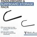 StoreYourBoard Stand Up Paddle Board and Kayak Rack - Surfboard Wall Mount and Garage Ceiling Storage Racks - Heavy-Duty Indoor Board and Paddle Organizer - Space-Saving Kayak Wall Mount - X-Large