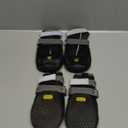 LUCKYPAW Dog Shoes for Large Medium Dogs, Breathable Dog Boots for Hot Pavement, Paw Protectors for Summer Walking Hiking Winter Snow Outdoor, No Slip Reflective Booties for Hardwood Floor-Black, 8 (Size8: 3.0" x 3.5" (W*L))