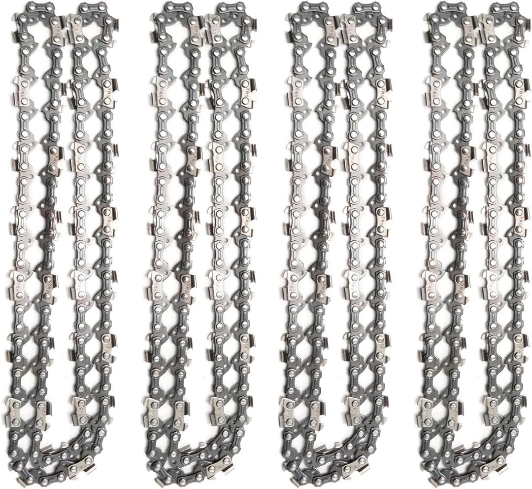 4 Pack 18 Inch Chainsaw Chain, 050" Gauge Low Kickback 62 Drive Links, Replacement for Husqvarna Replacement for Stihl Replacement for Poulan Models 4 Pack 18 Inch Chainsaw Chain, 050" Gauge Low Kickback 62 Drive Links, Replacement for Husqvarna Replacement for Stihl Replacement for Poulan Models