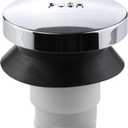 Danco, Chrome, 80811 Touch-Toe Tub Stopper, 2 x 2 x 2.25 inches