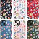 for iPhone 13 Case, Tropical Beach Collage Pattern with Flamingos, Military-Grade Drop Protection, Colorful Summery Soft Slim TPU Protective & Camera Protection for Women Girls (OceanCut)