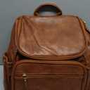 LORADI Lightweight Diaper Bag Backpack with Stroller Clips, Insulated Pockets, Baby Shower Essentials (Classic, Brown)