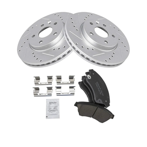 TRQ Front Performance Brake Pad & Rotor Kit Brake Pads Brake Rotors Set Ceramic Premium G-Coated Compatible with 2011-2015 Chevrolet Cruze 2016 Cruze Limited 2012-2017 Sonic