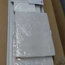 WLIVE White Dresser TV Stand for 45, 50, 55 inch TV, Entertainment Center with LED Lights & Charging Station, Chest of Drawers with 8 Fabric Drawers and Open Shelves for Living Room, Hallway, Wood Top