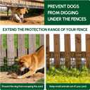 42.5ft(L) x 13in(H) Garden Fence Animal Barrier, 30 Panels No Dig Fence Panels for Dog Rabbit, Rustproof Metal Dig Defence Fencing Bottom Barrier, Anti Digging Garden Edging Border for Outdoor, Yard