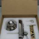 Bravex Keyless Deadbolt Keypad Entry Door Lock Zinc Alloy Sabbath Lock 100% Mechanical Shabbos Lock- No Risk of Low Power, Silver