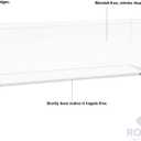 Royal Imports Flower Vase Acrylic Rectangle- Decorative Centerpiece, Succulent Planter Pot for Home or Wedding - Non Breakable Plastic, 4" X12 Low Square - Clear