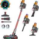 Belife S8 Cordless Vacuum Cleaner, 600W 48Kpa Stick Vacuum with 65Mins Runtime, Self-Standing, 1.6L Large Dust Cup, Anti-Tangle Smart Wireless Handheld Vacuums for Carpet, Hardwood Floor & Pet Hair