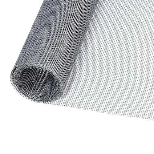 Windows Screen and Screen Door Replacement, 48"x118" Durable Fiberglass Screen Mesh- Window Screen & Sliding Screen Door Repair for Patio and Windows, Tooltriz
