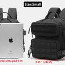 9L Mini Backpack for Men and Women, Small Backpack for Gym Hiking Travel Sports Running (Black)