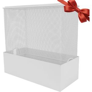 Faraday Cage for WiFi Router, EMF Blocker for WiFi Router, Blocks 90% EMF and 5G Radiation, Compatible with Most Large Routers, White, 12" L x 5.5" W x 12" H