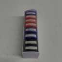 Reliancer Set of 8 Self Inking Pre-Inked Office Stamp 8 Message Account Stamp Office Stationary Stamper Business Paper Work Text Stamps w/Tray RedBlueBlack Ink