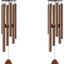 Amazon.com : Bursvik Large Aluminium Wind Chimes 37" Inches to Create a Zen Atmosphere Suitable for Outdoor, Garden, Patio Decoration Wind Chimes with Wind Catcher Suitable as A Gift for Unisex(2 Pack Coffe) : Patio, Lawn & Garden