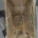 Wood Stair Basket with Handles,Wicker Step Storage Basket -Natural