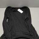 ALFYRCFT Long Sleeve Shirts for Women V Neck Pleated Puff Sleeve Tunic Tops Dressy Business Casual Work Blouses Fall Black 2XL