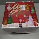 8 FT Music Christmas Inflatable with LED Lights & Music Box, Long Leg Hanging Santa Claus with Gift Bag, Music Blow Up Decoration for Roof Window Wall Yard Outdoor Xmas