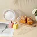 Hushee 400 Pcs Clear Plastic Dessert Plates 6'' with Forks 7'' for Cake Appetizer, 200 Small Disposable Plates and 200 Plastic Forks, Serve 200 Guests for Wedding Birthday Party Bulk