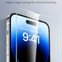 ESR 3 Pack for iPhone 14 Pro Max Screen Protector, Military Grade Shatterproof, 9H Hardness, Full Coverage Tempered Glass with UltraFit Tray