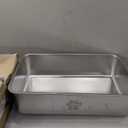 KOAKOMI Stainless Steel Cat Litter Box, Metal 6inch High Sided Cat Litter Pan, Indoor Litter Tray, Large Cat Litter Box, Pet Toilet Supplies for Cats, Rabbits, Easy Clean, Non Stick, No Smell (L)