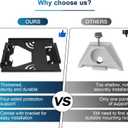 Starlink Mini Mount with Portable Magnetic, Universal Compatibility, Black Alloy Steel Floor Mount