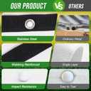 Golf Simulator Impact Screen Professional 3D Air Mesh Screen for Home/Indoor Training, Golf Projector Hitting Net for Practice with Grommet Holes, 7 Size Options, 10' x 6'6"