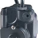 Little Giant 1-EA-42 115 Volt, 1/125 HP, 170 GPH Dual Purpose - Inline or Submersible, Small Epoxy-Encapsulated Pump with 10 ft. Cord, Black, 518087