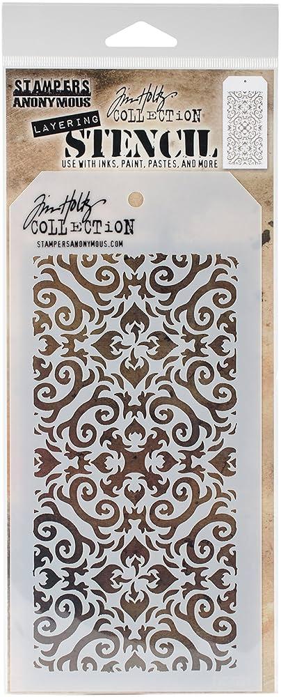 Stampers Anonymous Tim Holtz Layered Stencil 4.125"X8.5", Treads