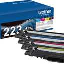 Brother Genuine Standard-Yield Toner Cartridge Four Pack TN223 4PK - Includes one Cartridge Each of Black, Cyan, Magenta & Yellow Toner, Standard Yield, Model: TN2234PK