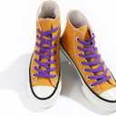 3 x VSUDO 2 Pairs Flat Shoe Laces for Sneakers, Shoe Strings/Shoelaces for Sneakers (39" ( 100 CM ), 18 Purple)