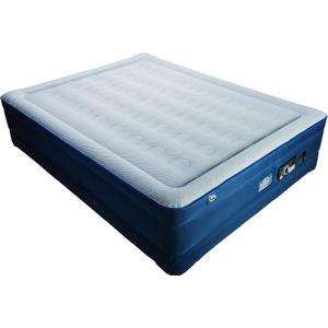 Serta Queen TPU Perfect Sleeper Air Mattress | Queen 18 | TPU Construction | Slumbertouch Knit Topper - Edge Protection | Air Mattress with Built-in Air Pump