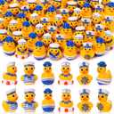 60pcs Mini Resin Sailor Cruise Ducks, Tiny Cruise Duck for Hiding, Miniature Sailor Cruise Figurines, Ducks for Cruise Ship, Nautical Cruise Party Favors Gift Decoration (4 Styles)