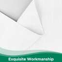 Biscaynebay Wrap Around Bed Skirts for Queen Beds 15" Drop, White Adjustable Elastic Dust Ruffles Easy Fit Wrinkle & Fade Resistant Silky Luxurious Fabric Machine Washable