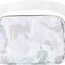 Pack of 2, VOROLO Fanny Pack For Women And Men Crossbody Bag Belt Bag with Adjustable Strap Graduation Gifts Camo White