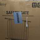 Cideny 29"-40" Baby Gate for Stairs, Auto Close Stroller Friendly Dog Gate Indoor for Doorways, Pressure Mounted Baby Gate, Easy Walk Through Gate for Children & Pets, White