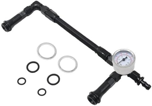 4150 Fuel Braided Line AN6 Automotive Replacement Fuel Lines Carburetor Equipped With Pressure Gauge Replacement for Holley