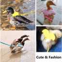 QBLEEV Pet Cole Duck Outside Walking Harness Leash, Adjustable Outdoor Training Traction Rope for Goose Chicken Hen (XS, Green)