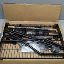 U16 Upgraded Washer Dryer Stacking Rack for Narrow Laundry Room and Bathroom, Metal Over Washer and Dryer Storage Shelves for Saving Space, 29.5" W x 23.6" D x 53.1" H, Black