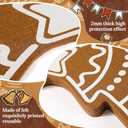 8 Pcs Jumbo Gingerbread Christmas Outdoor Decor Felt Mats-20 Inch Xmas Ornaments for Classroom Home Office Yard Porch Farmhouse Rustic Xmas Tree Wall Decoration (Christmas Tree)