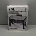 UPSKY 2.25Gal Elevated Dog Water Fountain, 4 Heights Adjustable Pet Fountain for All Dog Sizes, 304 Stainless Steel Tray Indoor Cat Drinking Dispenser with Ultra-Quiet Pump & 2 Replacement Filters