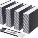 MaxGear 100 Pack C Channel Magentic Label Holders, 1x3" Magnetic Labels, Reusabel Magnet Name Tags for Locker Shelf, Tool Box, Home, Office, Refrigerator, Whiteboard
