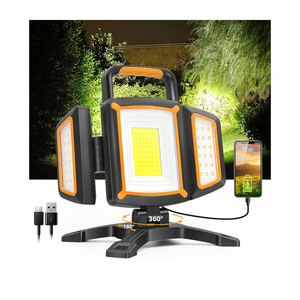 SYLSTAR 30W Rechargeable Work Light, 3000 Lumen Magnetic Work Light Battery Powered, Waterproof Portable Cordless Job Site Lighting for Construction Site, Workshop, Garage, Camping, and Car Repairing
