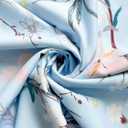 XNC Womens 2 Piece Set Fashion Fresh Plant Print Midi Dress V-Neck Half Sleeve with Jacket A-line Dresses Lounge Outfits (Blue, L)